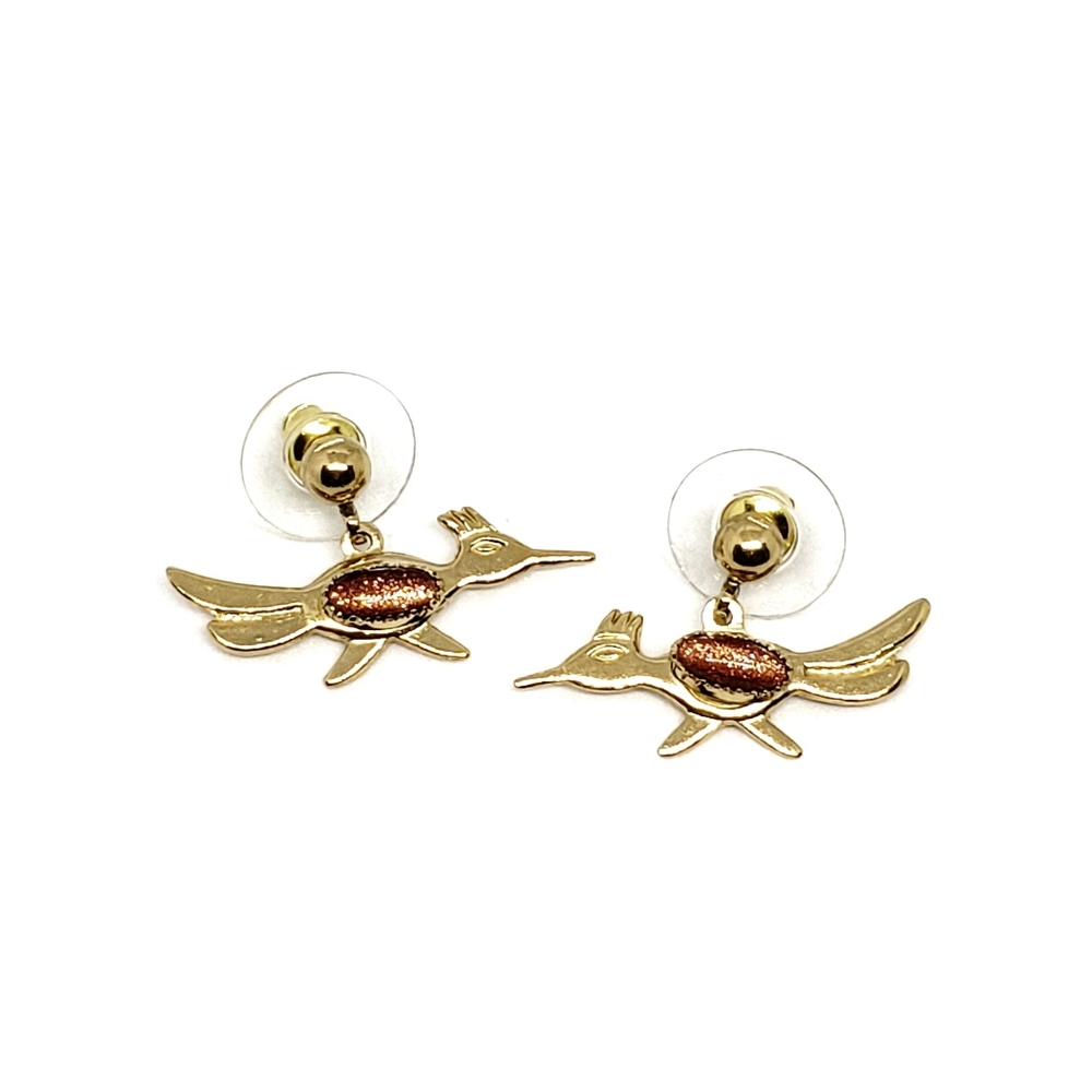 Vintage Road Runner with Goldstone earrings - Picture 6 of 9